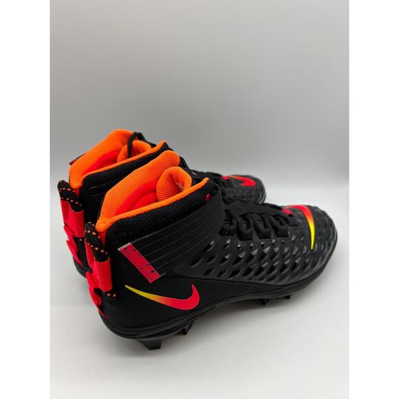 Nike Force Savage Pro 2 Black Red Football Cleats AH4000-001 Men's Size 9. - Picture 11 of 12